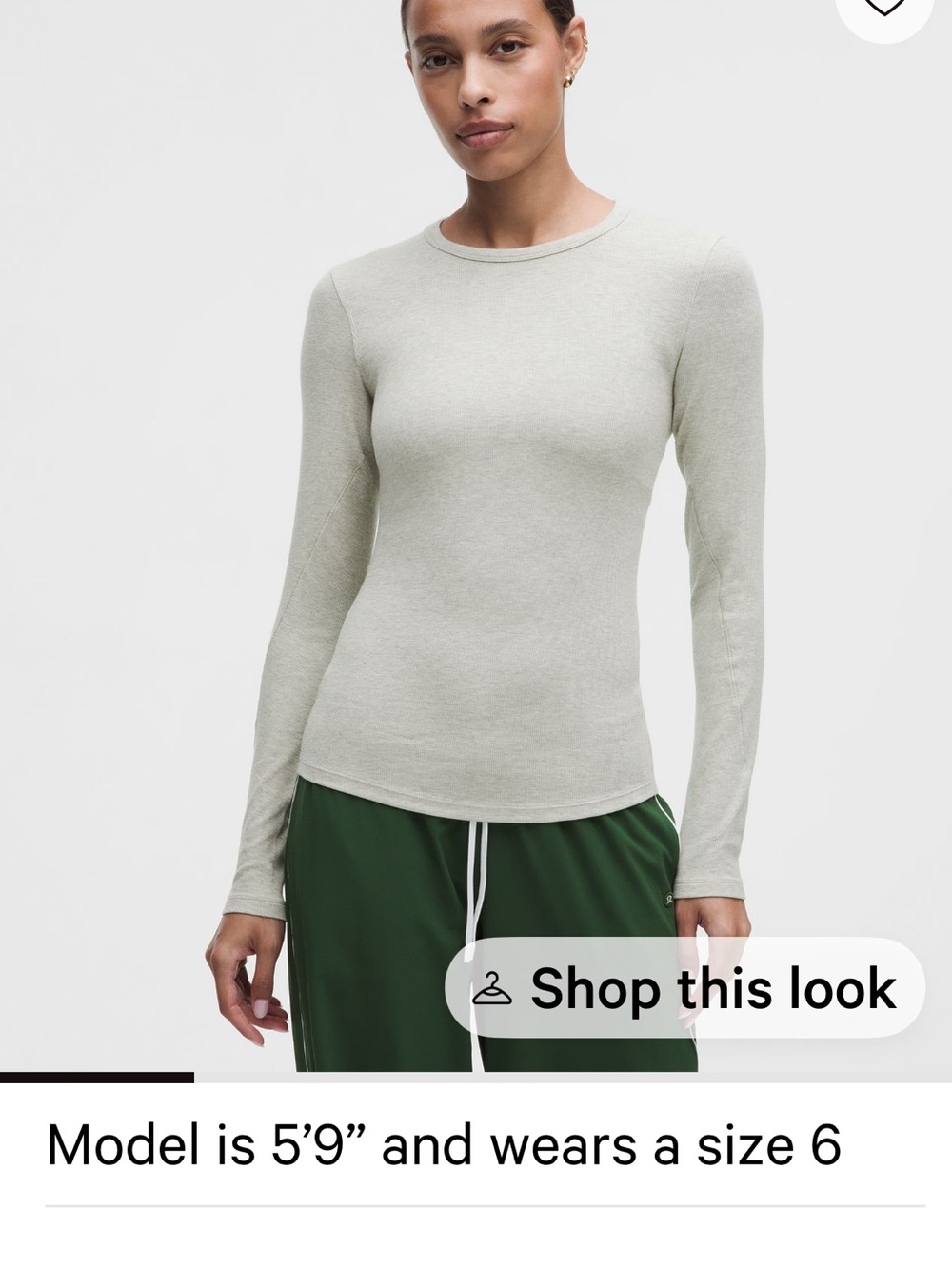 lululemon athletica Hold Tight Long Sleeve Crewneck Top Mauve SZ 18  *NWT - Picture 2 of 3